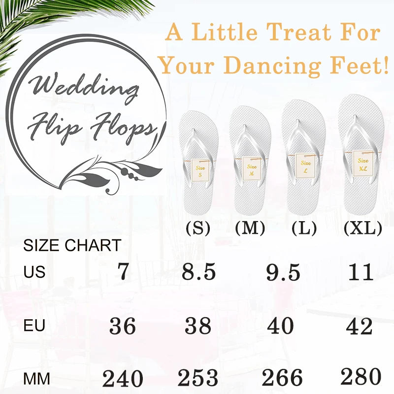 Wedding flip flops for guests, hotel spa wedding sandals, slippers