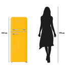 PYRAMIDEA Double Door Refrigerator Ventilated 240 Liters Color Yellow MAMBO2402Y