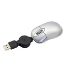 Portable Optical Mini Mouse Retractable USB Cable Ergonomic Office Mause Computer peripheral accessories For PC Laptop