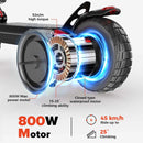 iScooter iX4 Electric Scooter 800W Motor 48V 15Ah 40-45km Range 45km/h Speed Dual Disc Brake foldable Off-Road eScooter With App