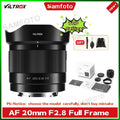 VILTROX 20mm F2.8 / 40mm F2.5 / 50mm F2 / 14mm F4 Camera Lens Full Frame Ultra Wide Angle Auto Focus VLOG Lens For Sony Nikon