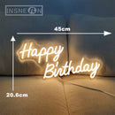 Happy Birthday Neon Sign, Birthday Party Wall Decor, LED Lights