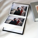 Premium Leather album - holds up to 100 4X6 "photos with front window for family, wedding and baby photos