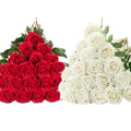 Artificial velvet roses, real touch fake roses, Valentine's Day flowers
