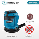 Electric Orbital Sander 125MM Cordless Grinding Sanding. Polishing Machine Woodworking Power Tool For Makita 18V Battery. - YOFIDRA