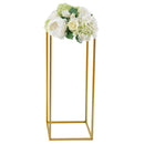 Tall metal gold wedding flower stand for decoration