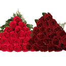 Artificial velvet roses, real touch fake roses, Valentine's Day flowers