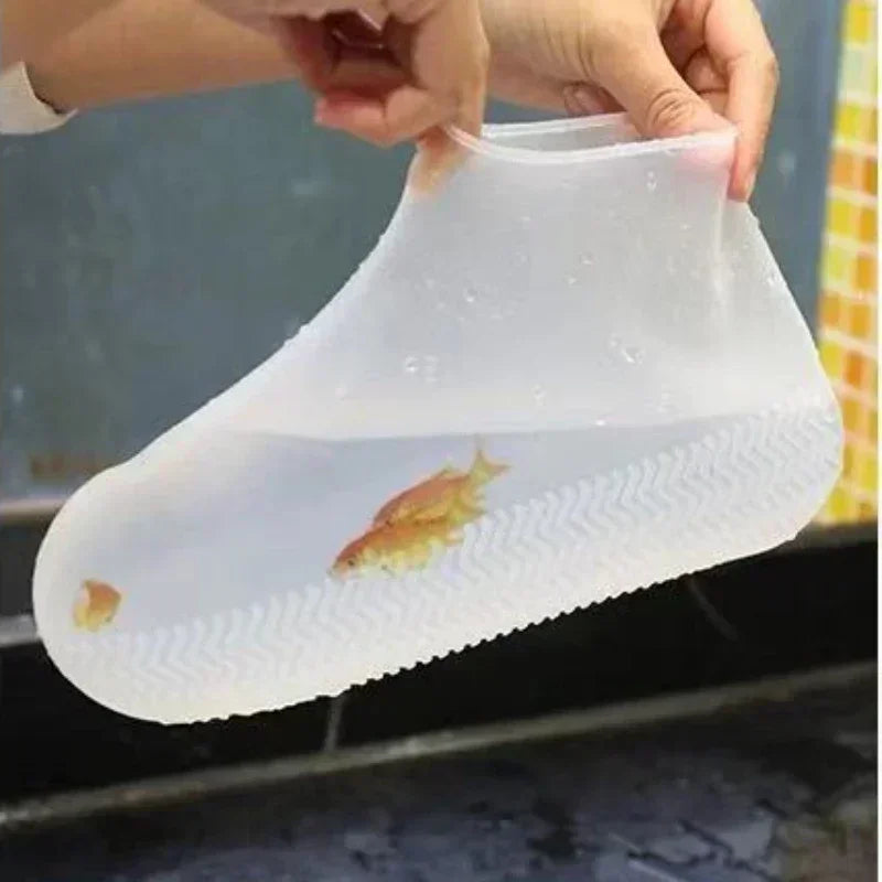 Siliocne WaterProof Shoe Covers Unisex. Shoes Protectors Reusable Non-Slip. Rain Boot Overshoes Walking Shoes Accessories
