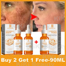 Vitamin C Whitening Serum Effective Remove Dark Spots Freckles Fade Melanin Anti-Wrinkle Brightening Nourishing Face Skin Care