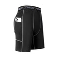High Performance Men's Compression Shorts With Pocket - Quick Dry Breathable Stretchy Base Layer For Sports Gym