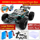 Remote Control Car Off Road 4x4 RC High Speed Buggy Truck Super Brushless 50 or 80KM/H Fast Drift Racing Toy Kids Adults. - 4WD