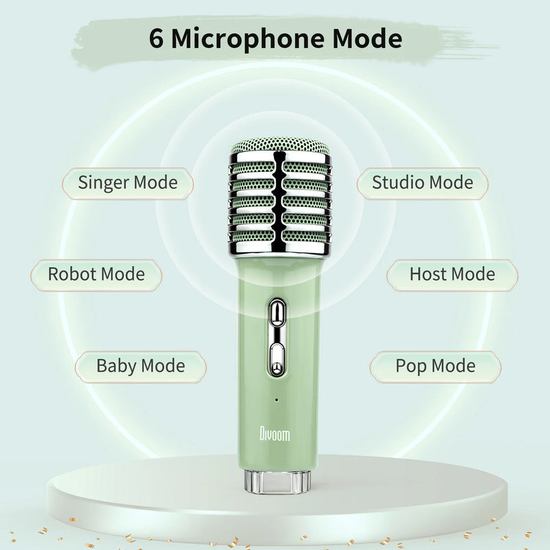 Divoom SongBird-HQ Portable Bluetooth Speaker 50W Powerful Sound with Karaoke Microphone Voice Change Mode