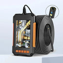 LCD Endoscope Camera with Dual Lens Borescope and 8 Lights, HD Inspection Camera