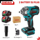 Brushless Electric Impact Wrench 1/2Inch Cordless Electric Screwdriver Wrench Power Tool For Makita 18V Battery. -  ONEVAN 1200N.M