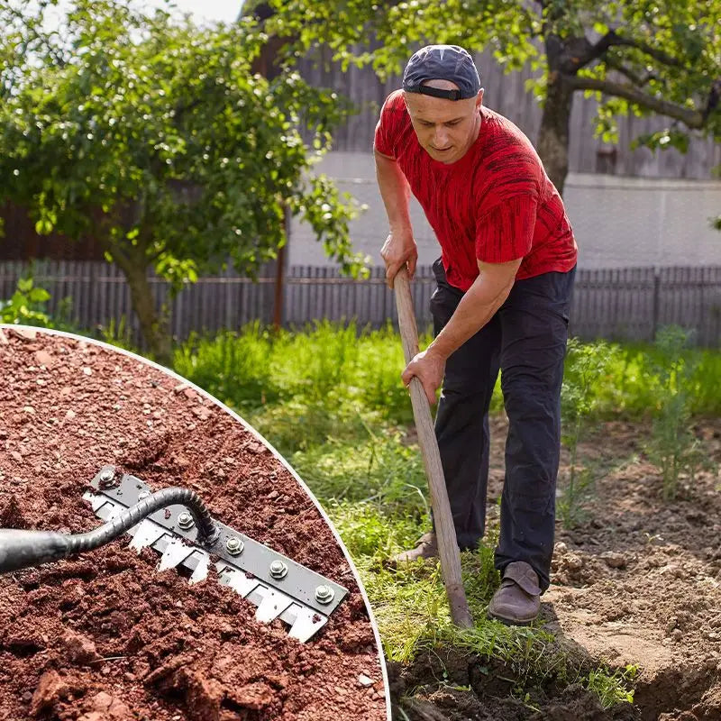 Carbon Steel Garden Hand Rake, Agricultural Tool.