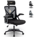 Office Chair With Adjustable Headrest, Armrests, Lumbar Support, Ergonomic Office Chair, Rotating Rocker Function, - Symino