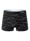 8PCS Men's Underwear Soft Healthy Breathable Men's Boxer Briefs Fashionable Trendy Lines High Quality Casual Sports Men's Pants