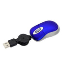 Portable Optical Mini Mouse Retractable USB Cable Ergonomic Office Mause Computer peripheral accessories For PC Laptop