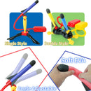 Toy Rocket Launcher for kids Jump Toys Eva Foam Rocket Parent Child Interaction Sports Toy Outdoor Game Play Set for Kid Adult