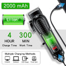 Electric Hair Clipper UBS, Rechargeable Cordless Beard Trimmer, Men Powerful Electric Hair Clipper Trimming Tool. Hiena HYN-212