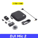 DJI Mic 2 Wireless Microphone with Intelligent Noise Cancelling 32-bit Float Internal Recording Optimized Sound 250m Range