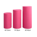 Cylindrical pedestal covers for dessert tables, pedestal covers