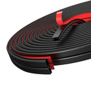 Window Dustproof Soundproof Bedroom Door Weather Sealing Strip 10*6mm Self Adhesive Anti-Collision Sound Insulation. - 6M/1Roll