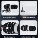 Four wheel roller shoes Boys girls. walking shoes Casual outdoor sports slide and shrink  students pulleys shoes