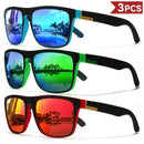 Fashion Vintage Square Polarized Sunglasses Men Women Driving Fishing Luxury Brand Designer Sun Glasses Driver's Eyewear UV400 - BUY ABROAD NOW