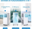 Portable Air Conditioner 9000 Btus/H, 2.6 kW Air Conditioner, 42L/Day Dehumidification 24H Timer, Remote Control For Home