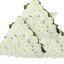 Artificial Roses Flowers Velvet Rose Bouquet for Home Wedding Decoration.