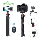 Roreta 2025 new Flexible Octopus Tripod for Phone Camera DSLR 2in1 Design Tripod With Phone Holder Side Cold Shoe 1/4'' Screw