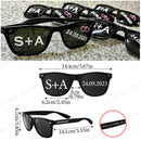 Personalized wedding sunglasses, custom groomsman gift, keepsakes