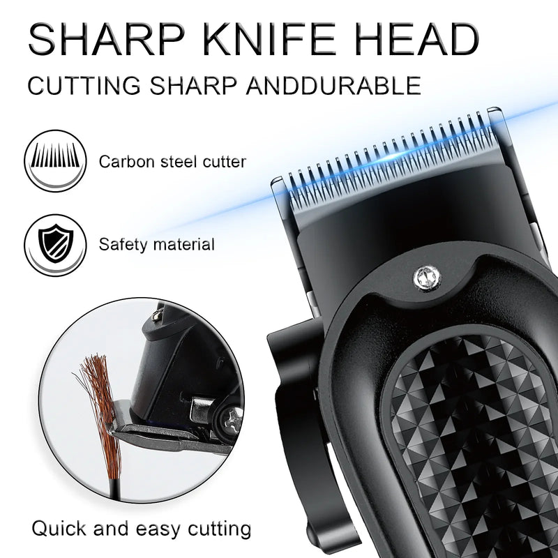 Electric Hair Clipper UBS, Rechargeable Cordless Beard Trimmer, Men Powerful Electric Hair Clipper Trimming Tool. Hiena HYN-212