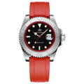 ADDIESDIVE Men's Watch Hot Sale AD2040 41mm Rotatable Bezel Waterproof 200M Diving Watch Colour Rubber Strap Luminous WristWatch