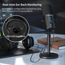Dynamic Microphone XLR/USB Online Game Streaming Podcast Live PC Song Phone Recording RGB YouTube Video Studio Mic MK-8. - SEMNLAN