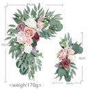 Yannew Artificial Flower Arch Kit for Wedding, Eucalyptus Garland.