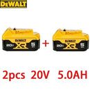 battery charger, fast charging, lithium battery, tool battery . - DEWALT original 20V, 5AH, DCB115, DCB118