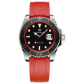 ADDIESDIVE Men's Watch Hot Sale AD2040 41mm Rotatable Bezel Waterproof 200M Diving Watch Colour Rubber Strap Luminous WristWatch