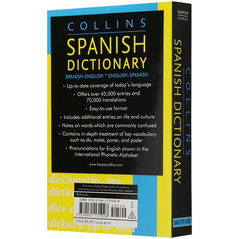 Collins Spanish Dictionary Original English Version Bilingual English Spanish Dictionary