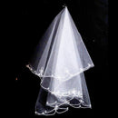 Short Simple Wedding Veil Tulle Two Layer With Comb White Ivory Bridal Veil for Bride for Marriage Wedding Accessories