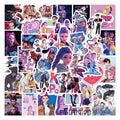 110Pcs/set Kpop Demon Hunters Stickers Kawaii Cartoon Cute Aesthetic Decal Decoration Laptop Motorcycle Luggage Car Sticker