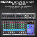 TEYUN A12 Channel Audio Mixer Professional Portable Mixer Sound Table Board Digital MP3 Computer Input 48v Power Number A6 A8