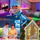 40M/30M RGB LED Neon Rope Lights, Music Sync Control with App/Remote, Flexible Lamp Color Change, Waterproof for Indoor Outdoor - BUY ABROAD NOW