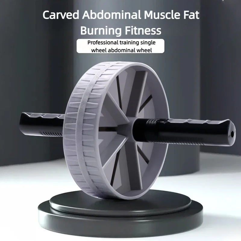 Abdominal Wheel Strong Load Bearing Non-slip Roller Strengthen Muscle Exercise Equipment Fitness Training Home Use Silent. - 1Pcs