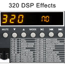 Lomeho Mixing Console 320 DSP Effects Audio Mixer 2 AUX Output 4 Channels Sound Table Individual 48V Phantom Bluetooth AM-AKS3