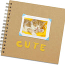 Scrapbook Album Acid-free Paper Photo Album Premium 7-inch Scrapbook Photo Album Elegant Twin-wire Binding for Wedding