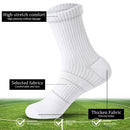 Mens Moisture Wicking Outdoor Hiking Work Cotton Socks Compression Cushion Crew Socks Leisure Men Black Socks 5 Pairs - BUY ABROAD NOW