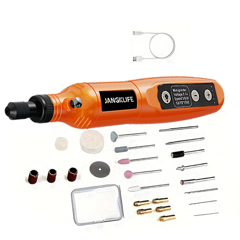 USB Cordless Rotary Tool Kit Woodworking Engraving Pen DIY For Jewelry Metal Glass Mini Wireless Drill