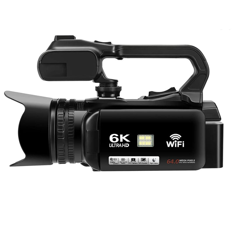 Professional Camcorder WIFI Digital Video Camera For Youtube Streaming Vlog Recorder 18X Webcam Stabilizer Camera 6K